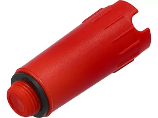 KOREK HYDRAULICZNY, INSTALATORSKI 1/2" Z USZCZELKĄ CZERWONY - Akcesoria hydrauliczne - miniaturka - grafika 2