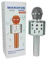Instrumenty muzyczne dla dzieci - W&k Mikrofon zabawkowy JYWK369-2 srebrny - miniaturka - grafika 1