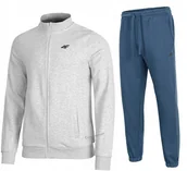 Dresy męskie - 4F OCIEPLANY MÄSKI DRES BAWEĹNA KOMPLET BLUZA SPODNIE / rozm XL - miniaturka - grafika 1