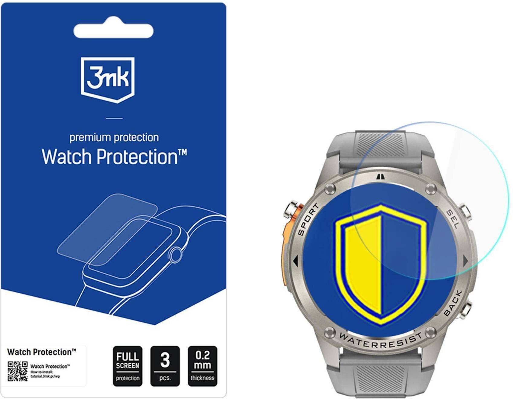 3MK Aligator Watch GPS - 3mk Watch Protection FlexibleGlass