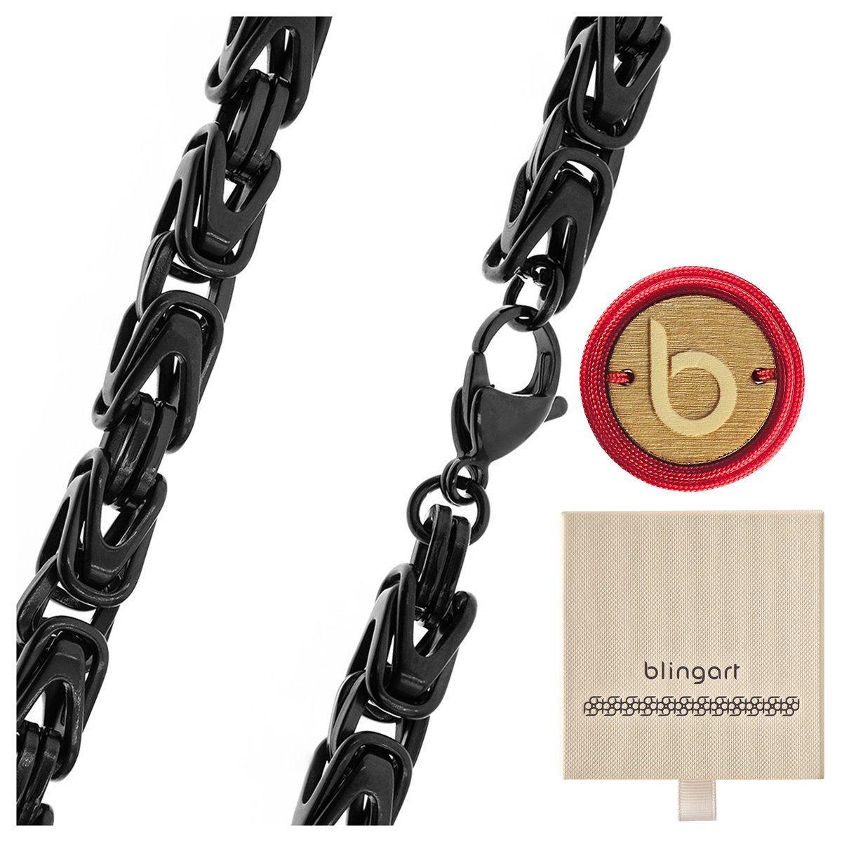 Łańcuszek męski splot KRÓLEWSKI stal chirurgiczna