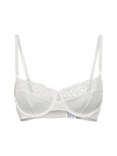 Calvin Klein Biustonosz damski na fiszbinach Kobiety Sztuczne włókno biały jednolity, 70A - Biustonosze - miniaturka - grafika 1