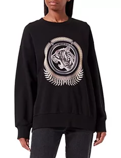 Just Cavalli Bluza damska, 900 czarna, XXS - Bluzy damskie - miniaturka - grafika 1