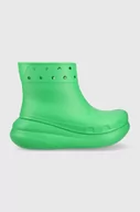 Kalosze damskie - Crocs kalosze Classic Crush Rain Boot damskie kolor zielony 207946 - miniaturka - grafika 1