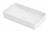 Umywalki - Umywalka nablatowa Uptrend Athena 35x62 cm prostokątna biały mat TR41206-U20 - miniaturka - grafika 1