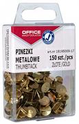 Pinezki - OFFICE PRODUCTS Pinezki metalowe OFFICE PRODUCTS w pudełku 150 szt. złote 18195069-17 - miniaturka - grafika 1