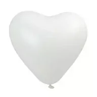 Balony i akcesoria - Balony serca białe 28cm 100szt - Arpex - miniaturka - grafika 1