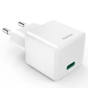 Ładowarki do telefonów - Hama 201998 Mini Gan 30W, PD, QC, biały - miniaturka - grafika 1
