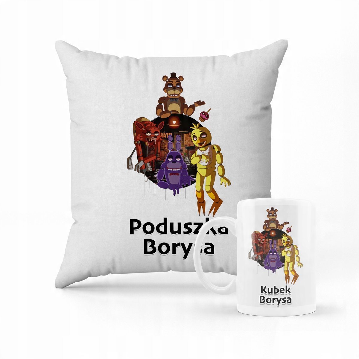Zestaw Poduszka + Kubek Z nadrukiem Five Nights at Freddy's 2023 Horror #15