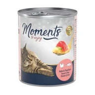 Mokra karma dla kotów - MOMENTS Adult 6 x 220 g Kurczak i tuńczyk - miniaturka - grafika 1