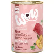 Mokra karma dla psów - Wow Junior Rind - wołowina z dynią i pokrzywą dla szczeniąt 400 g - miniaturka - grafika 1