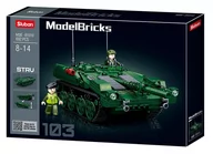 Klocki - KLOCKI 692EL MODEL BRICKS CZOŁG STRV103 SLUBAN - miniaturka - grafika 1