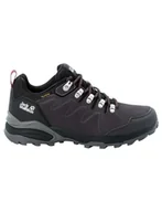 Buty trekkingowe damskie - Jack Wolfskin Refugio Texapore Low W damskie buty trekkingowe, Dark Steel Purple, 35.5 eu - miniaturka - grafika 1