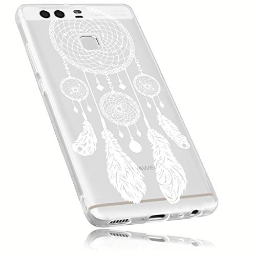 mumbi Etui kompatybilne z Huawei P9 etui na telefon komórkowy, przezroczyste białe