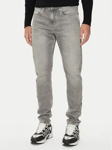 Calvin Klein Jeans Jeansy J30J324833 Szary Slim Fit - Spodnie męskie - miniaturka - grafika 1