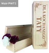 Gadżety dla niej i dla niego - Skrzynka na wino Dla Kochanego Taty Prezent na Dzień Ojca - miniaturka - grafika 1