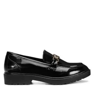 Mokasyny damskie - Mokasyny Nine West WFA3043-1A Czarny - miniaturka - grafika 1