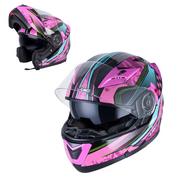 Kaski motocyklowe - W-TEC KASK MOTO YM-925 MAGENTA ROZM L(59-60) 14692-L - miniaturka - grafika 1