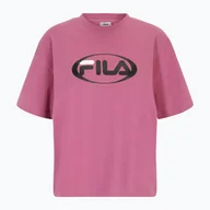 Koszulki i topy damskie - Koszulka damska FILA Luka Relaxed red violet - miniaturka - grafika 1