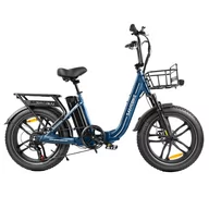 Rowery elektryczne - Składany rower elektryczny SAMEBIKE C05 Pro, silnik 500W, bateria 36V 13Ah, grube opony 20*4 cali - Ciemnoniebieski - miniaturka - grafika 1