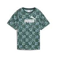 Koszulki sportowe damskie - Damska luźna koszulka ESS GRAPHIC PUMA Green Moon - miniaturka - grafika 1