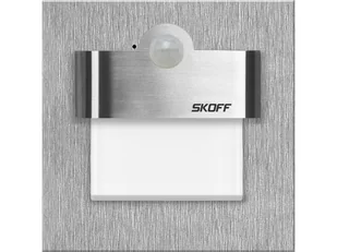 Oprawa schodowa LED z czujnikiem SZLIF INOX 1W CW 6500K TANGO PIR SKOFF - Oprawy, klosze i abażury - miniaturka - grafika 1