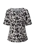 Bluzki damskie - s.Oliver BLACK LABEL Damska bluzka z krótkim rękawem, biały, 46 - miniaturka - grafika 1