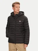 Kurtki męskie - Guess Kurtka puchowa M4YL99 WG922 Czarny Regular Fit - miniaturka - grafika 1