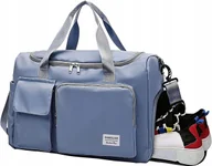 Torebki damskie - Składana torba podróżna, sportowa, 35 l, torba weekendowa, treningowa - miniaturka - grafika 1