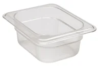 Akcesoria gastronomiczne - Pojemnik Camwear GN 1/8 z poliwęglanu, Cambro, 0,7 l, H 65 mm, 0,7L, transparentny, 161x132x(H)65mm - miniaturka - grafika 1