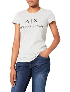 Armani Exchange T-shirt damski, szary, M - Koszulki i topy damskie - miniaturka - grafika 1