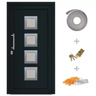 Zabezpieczenia dla dzieci - Lumarko Drzwi Wejściowe Zewnętrzne, Antracytowe, 108 X 200 Cm - miniaturka - grafika 1