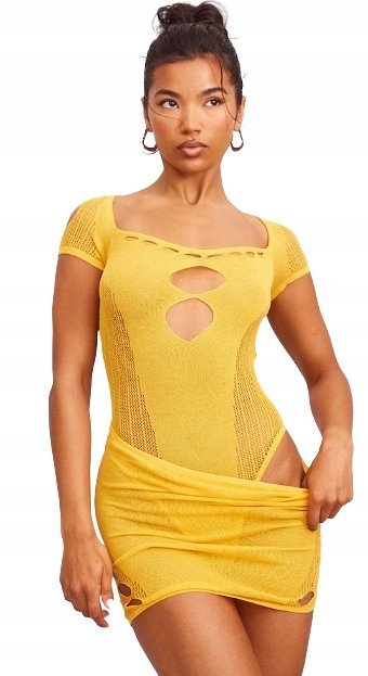 PRETTYLITTLETHING BODY POMARAŃCZOWE CASUAL XS EGQ