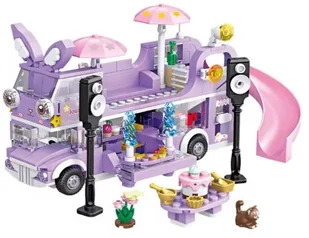 Klocki Autobus Kawiarnia Kamper Food Plac Zabaw Dla Lalek 486 el -Domek 11 - Klocki - miniaturka - grafika 1