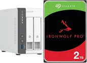 Serwery - Serwer plików Qnap TS-216G + Seagate IronWolf 2TB ST2000VN003 - miniaturka - grafika 1