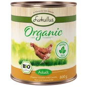 Mokra karma dla psów - Korzystny pakiet Lukullus Organic Adult, 12 x 800 g - Kurczak z marchewką (bez glutenu) - miniaturka - grafika 1