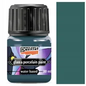 Farby i media malarskie - Farba do szkła i porcelany 30 ml - zielony turkus - miniaturka - grafika 1