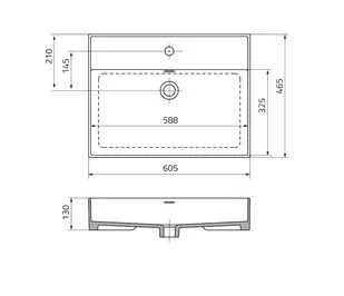 ORISTO BOLD 60 UME-BD-60-91 - Umywalki - miniaturka - grafika 2