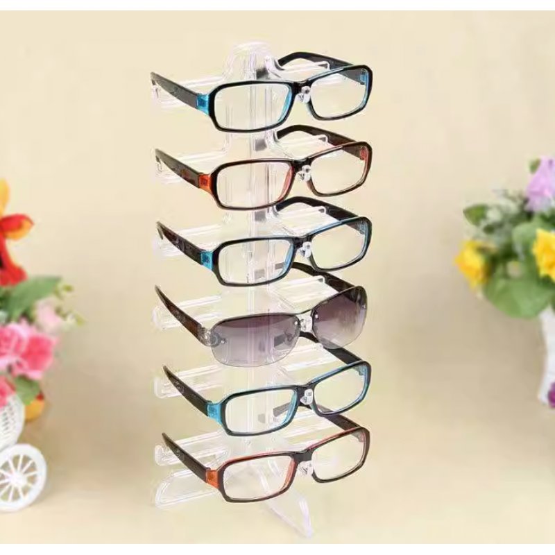 Ekspozytor, Stojak Na Okulary 6 Poziomów Transparentny E67
