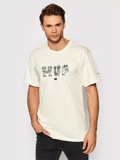 Koszulki męskie - HARRINGTON HUF T-Shirt Steven TS01687 Beżowy Regular Fit - grafika 1