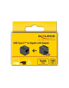 Karta sieciowa Delock USB-C 3.1 1X RJ45 1GB 66462 - Karty sieciowe - miniaturka - grafika 1