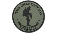 Odzież taktyczna i umundurowanie - FOSTEX - Naszywka 3D - The only easy day - Navy Seals - Zielony OD - miniaturka - grafika 1