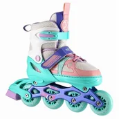 Rolki - ŁYŻWOROLKI NJ1828A BIAŁO-MIĘTOWE ROZM. L(39-42) NILS EXTREME - miniaturka - grafika 1