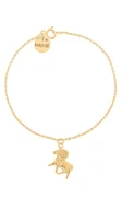 Bransoletki - Pozłacana bransoletka ze znakiem zodiaku Baran - miniaturka - grafika 1