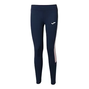 Joma Damskie legginsy Championship długie spodnie sportowe, granatowe, różowe, XL - Legginsy - miniaturka - grafika 1