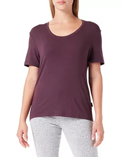 Koszulki i topy damskie - Calvin Klein Damska koszulka z okrągłym dekoltem S/S, Śliwka zasilająca, XS - grafika 1