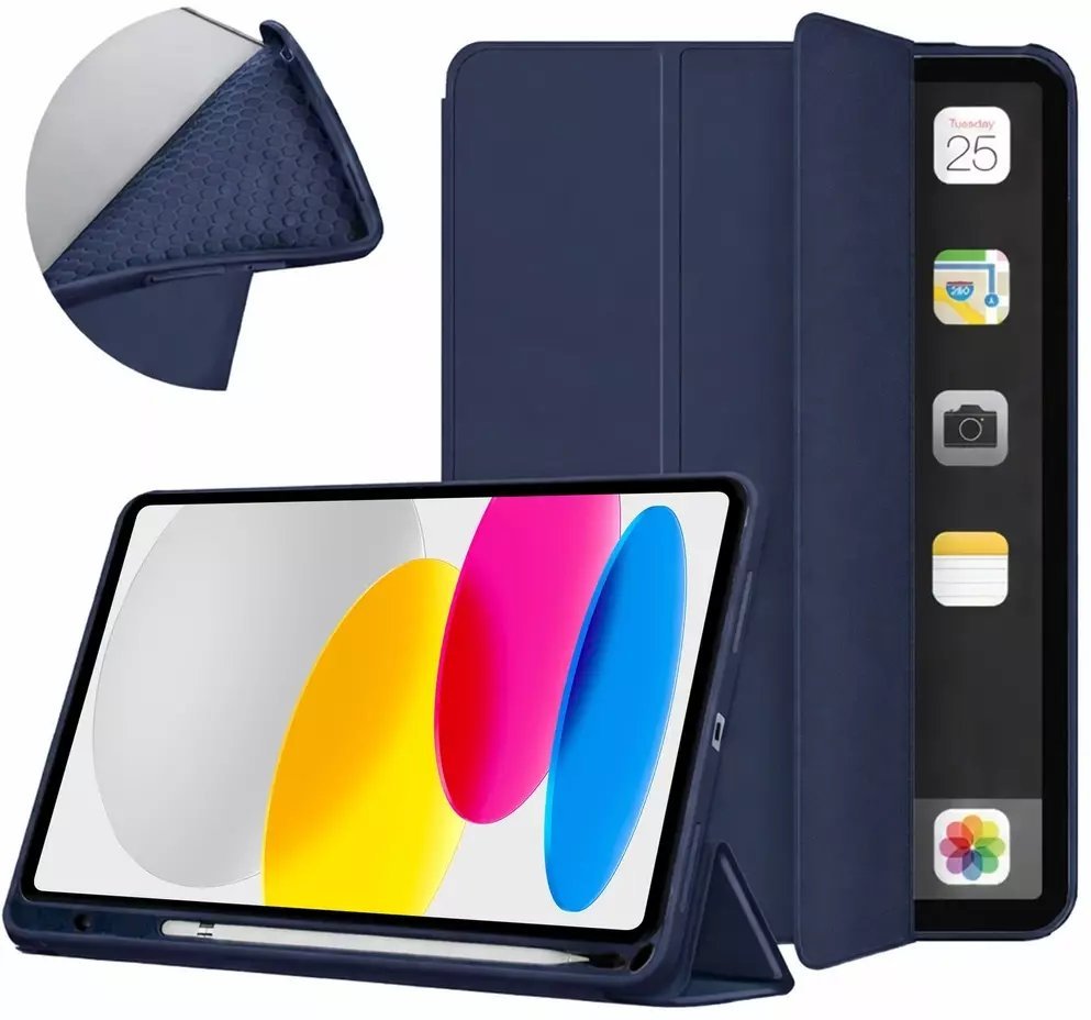 Etui na tablet SUPERO Etui SMART do iPad 10.9 2022 Gen. 10 / iPad 11 2025 A16 Gen. 11 z klapką, granatowe