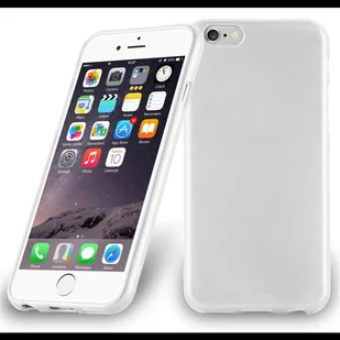 Cadorabo cador Abo  silikonowe TPU pokrowiec ochronny pokrowiec na telefon pasuje do Apple iPhone 6/6S < > (4.7) Case Cover w kolorze o wyglądzie szczotkowanej (Brushed ze stali nierdzewnej), srebro DE-104832 - Etui i futerały do telefonów - miniaturka - grafika 1