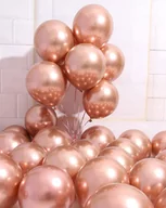 Balony i akcesoria - Balony chrome, shiny, glossy, platynowe, różowe złoto, rose gold 5 szt. - miniaturka - grafika 1