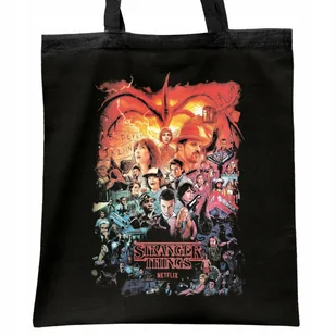 Torba bawełniana czarna Stranger Things Eleven Hawkins Dla Fanów Serialu - Torby i wózki na zakupy Torba bawełniana czarna Stranger Things Eleven Hawkins Dla Fanów Serialu - Torby i wózki na zakupy - miniaturka - grafika 1